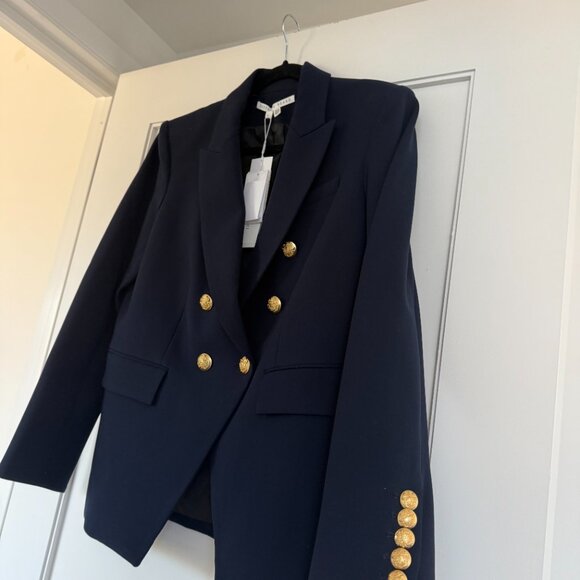 NWT Veronica Beard Miller Dickey Blazer Jacket In Navy Double Breasted Sz 16 - Picture 6 of 10